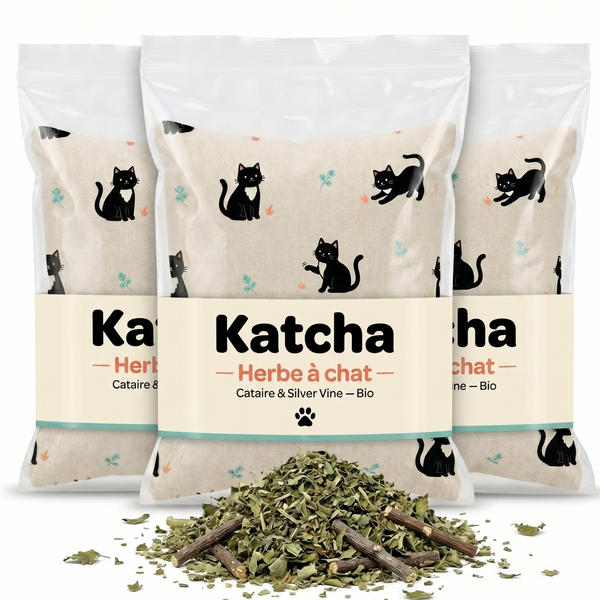 Herbe à chat premium (2 sachets)